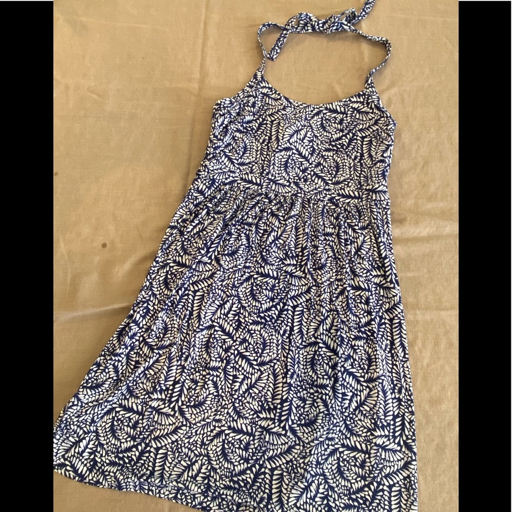 Tommy Bahama tropical print halter dress- M